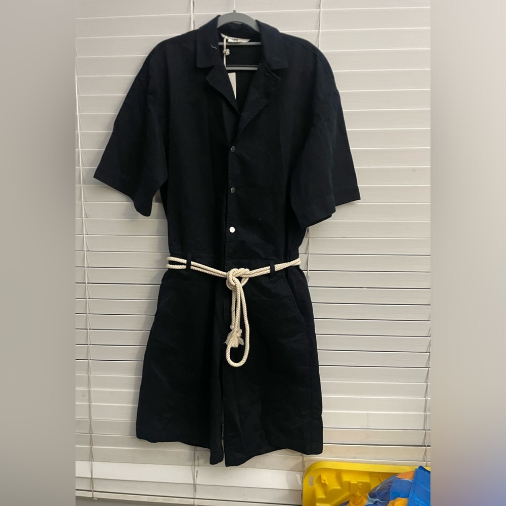 NWT Zara SW23 Jean short romper SM